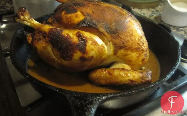 Frango Assado Estilo Peruano Com Alho Assado