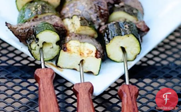 Bife De Alho E Abóbora Kabobs