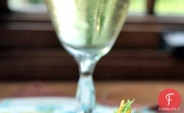 Edamame Crostini Com Meyer Lemon & Shiso
