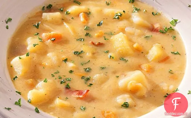 Sopa De Alho-Batata Assada