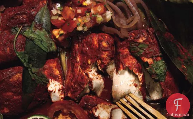 Yucatecan-estilo grelhado Mahi-mahi