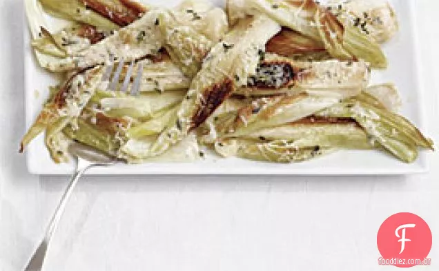 Alho-Poró Assado Cremoso Com Alho, Tomilho E Parmigiano