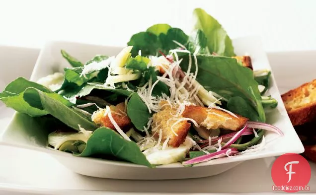 Salada César Espinafre