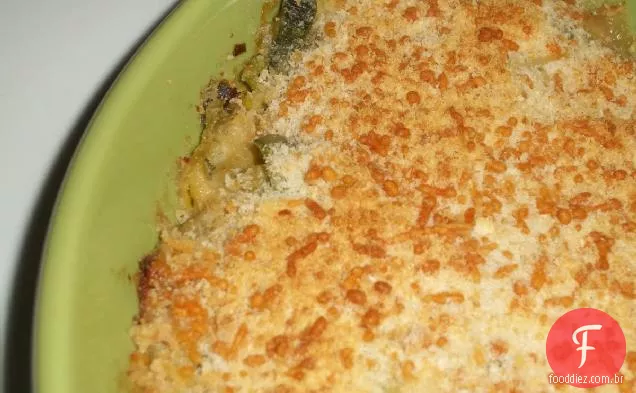 Receita Gratinada De Alho-Poró E Fontina
