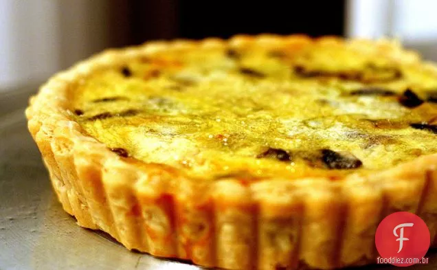 Alho-Poró E Quiche De Cogumelos