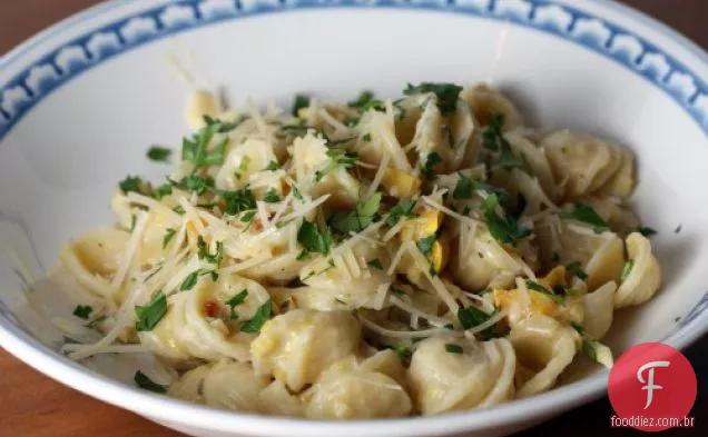 Orecchiette Com Alho-Poró Cremoso E Abóbora De Inverno