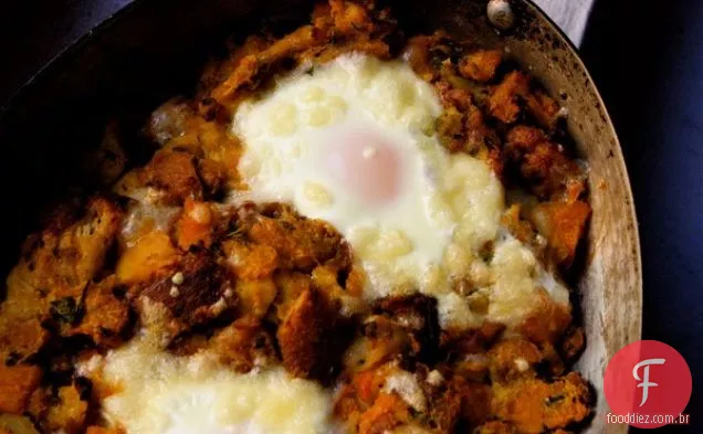 Panqueca De Alho-Poró Salgada Com Gouda Defumada