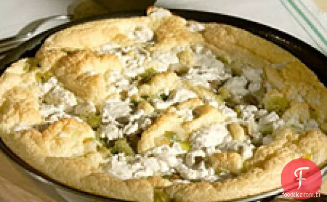 Frittata Suflê Com Alho-Poró, Tomate E Queijo De Cabra