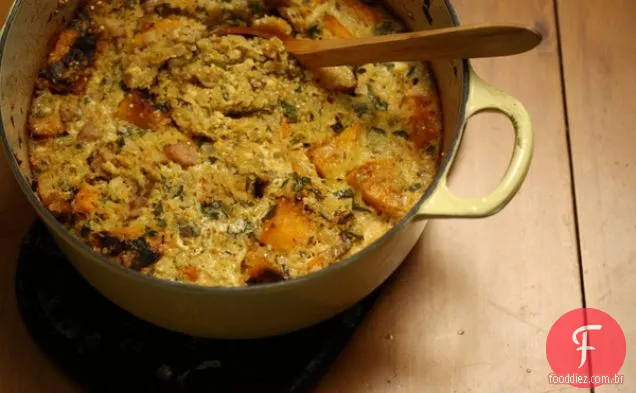 Abóbora, Alho-Poró E Recheio De Quinoa