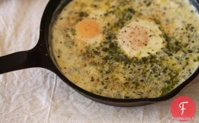 Ovos Assados Em Creme