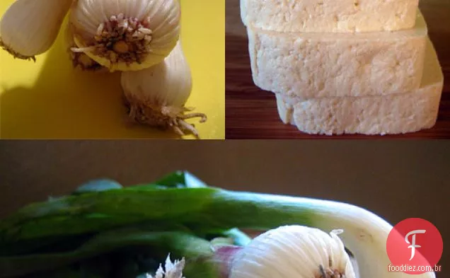 Requeijão frito com receita de Alho-Poró