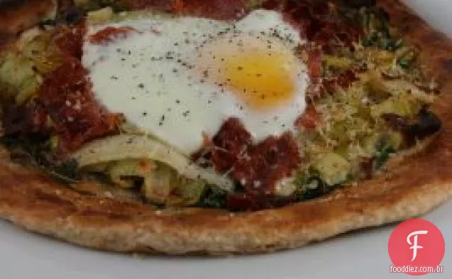 Alho-Poró, Prosciutto E Torta De Ovo