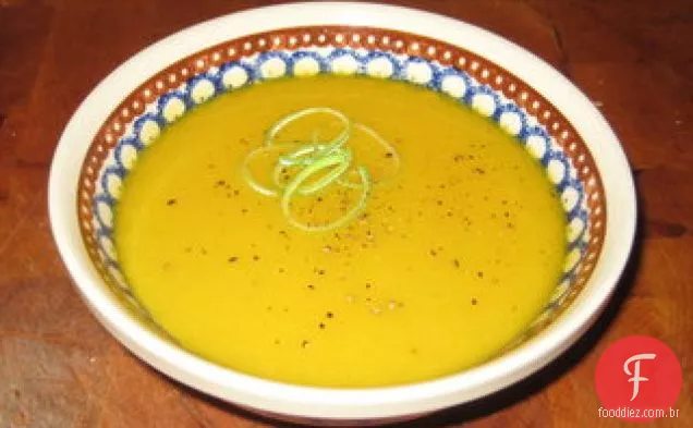 Sopa De Abóbora Com Alho-Poró