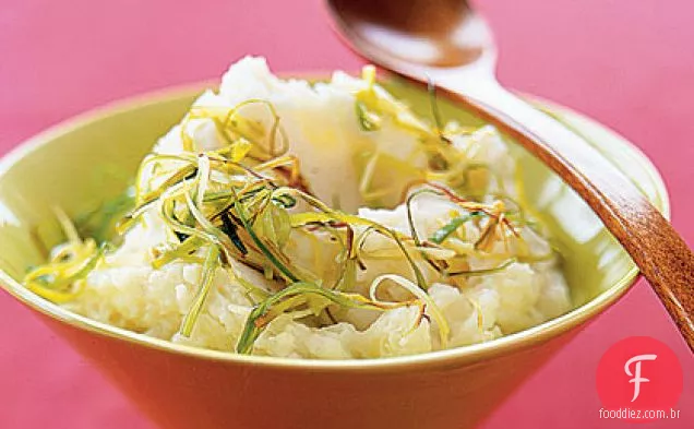 Purê De Batatas Com Alho-Poró Salteado