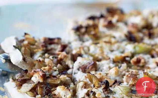 Alho-poró, Ricota e pizza de nozes