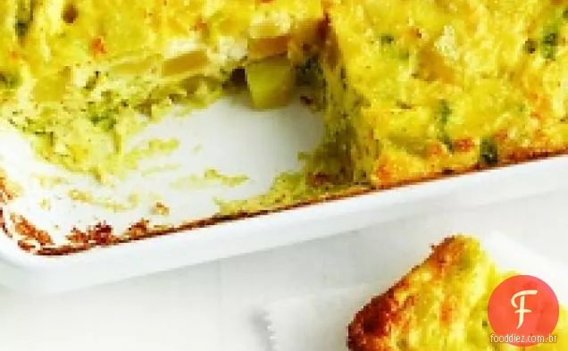 Alho-Poró Assado, Batata E Fritada De Parmesão