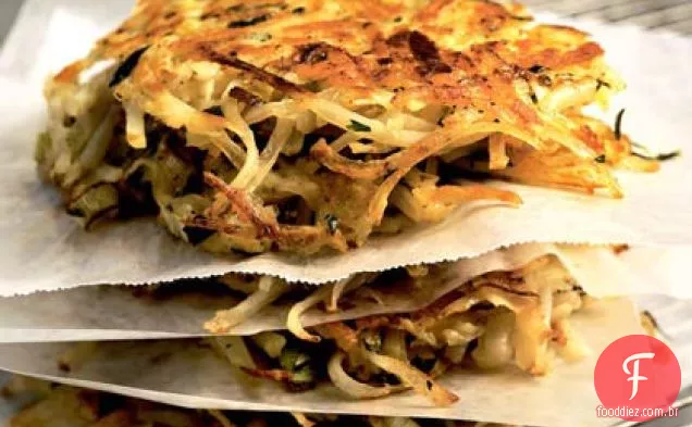 Panquecas De Batata E Alho-Poró