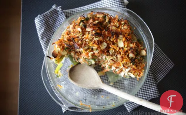 Gratinado Vegetal Verde Com Crosta Crocante De Cenoura