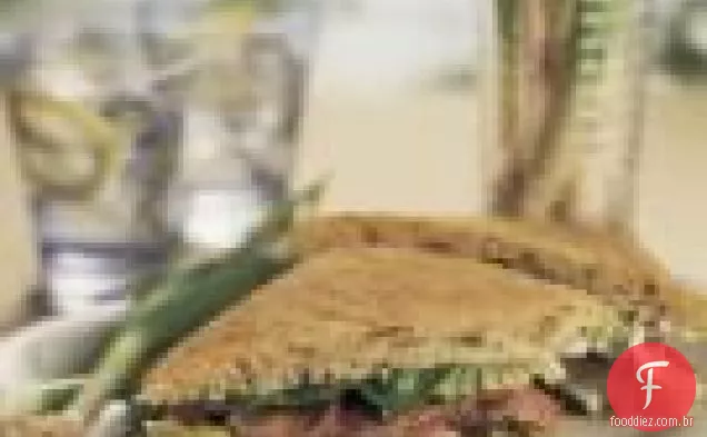Alho-Poró Grelhado, Alho Verde E Sanduíches De Cordeiro Assado