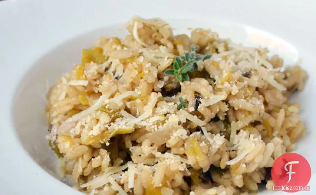 Receita De Risoto De Cogumelos E Alho-Poró