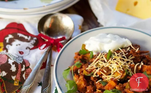 Alce Chili Com Batata Doce