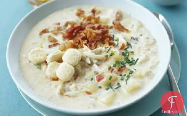 Bacon, Batata, Alho-Poró E Sopa De Caranguejo
