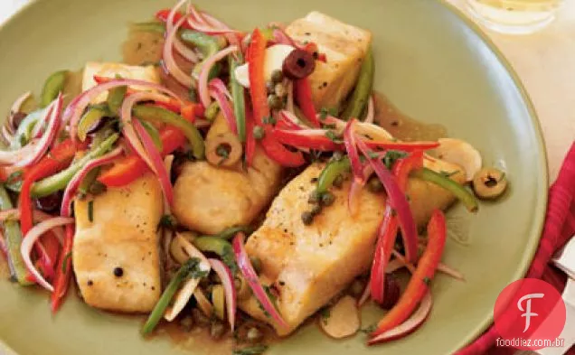 Mahi-Mahi grelhado com molho Escabeche