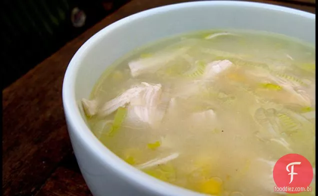 Sopa De Frango, Milho E Alho-Poró