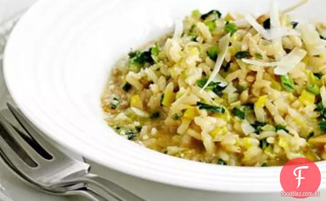 Risoto De Alho-Poró E Parmesão
