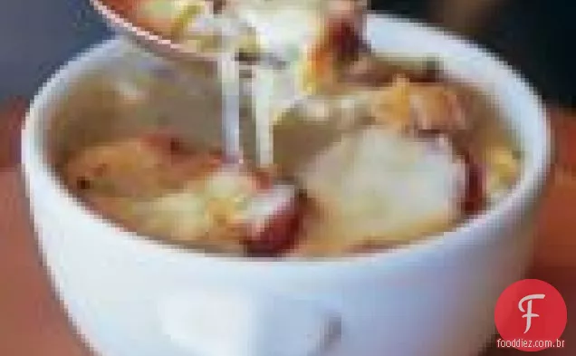 Sopa De Cebola Riesling Com Croutons Herbed