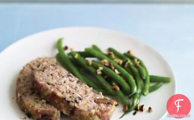 Bolo De Carne De Peru Com Fontina E Cogumelos