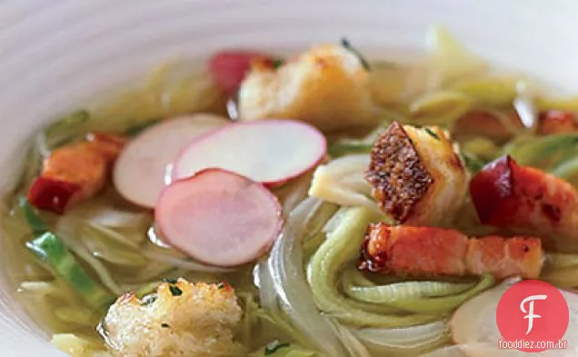 Sopa de batata e repolho do país