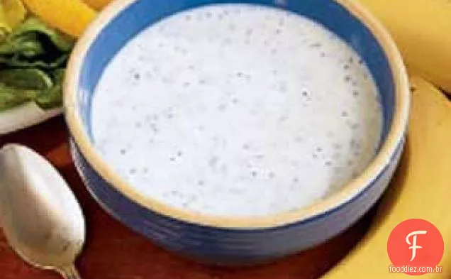 Molho de semente de banana e papoula