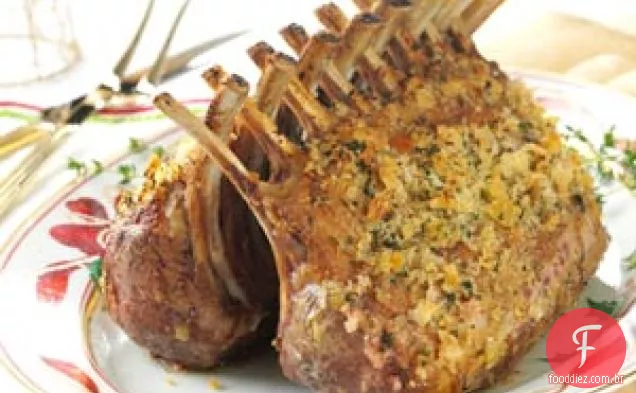 Costeleta de Cordeiro com Crosta de Ervas