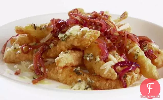 Batata doce com alho frito