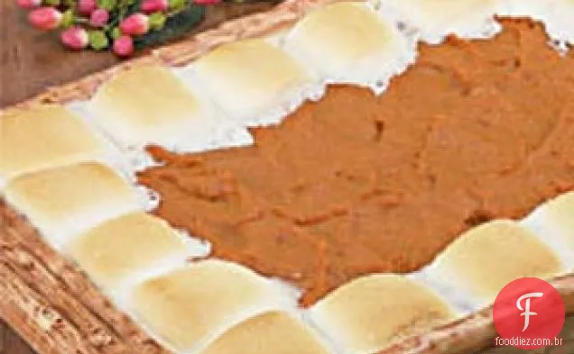 Batata doce com cobertura de malva