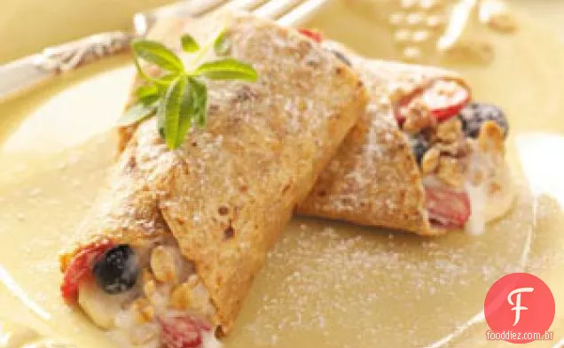 Torradas Francesas Recheadas com Frutas
