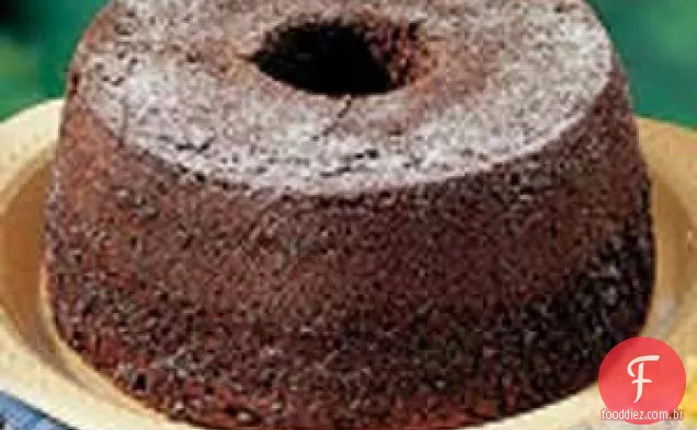 Anel de bolo chiffon de chocolate