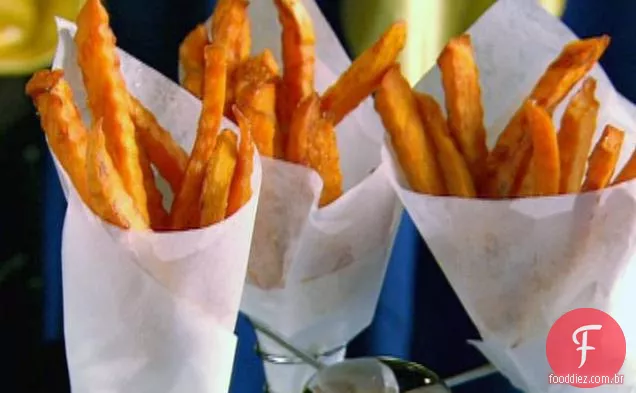 Batata Doce Assada Frita