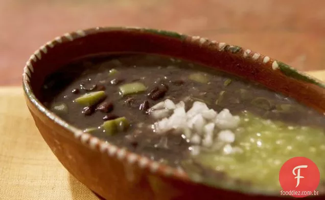 Frijoles Aztecas (feijão preto com cacto Nopal)