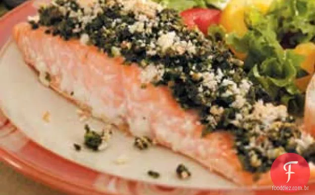 Salmão Pesto