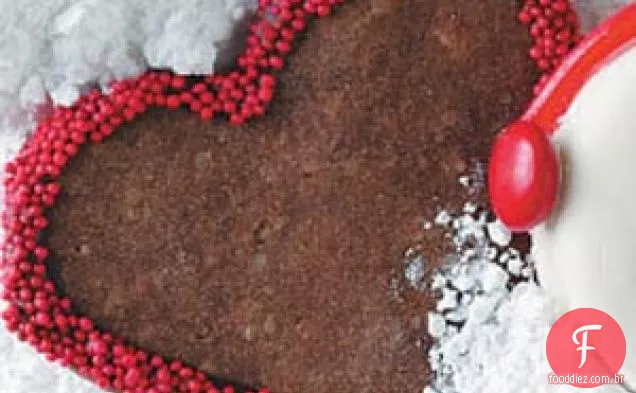 Corações Festivos de Chocolate