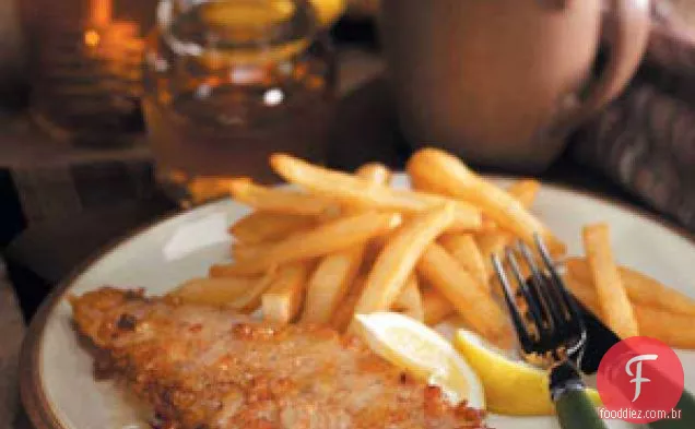Walleye frito com mel
