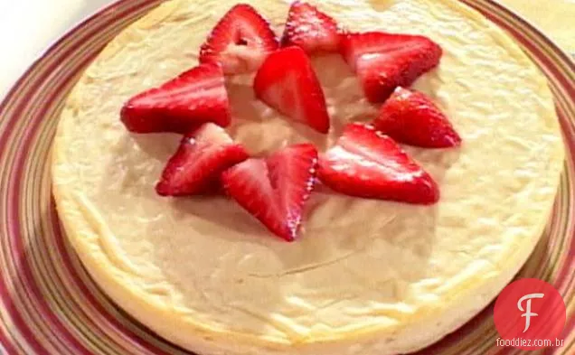 Cheesecake de ricota de Nova York com baixo teor de carboidratos