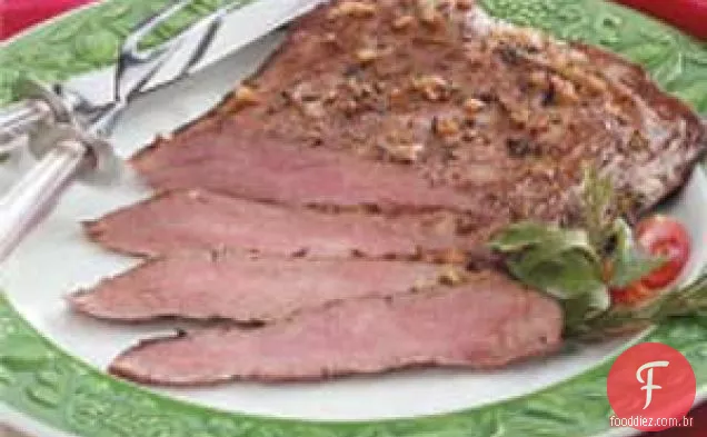Bife de Flanco Esfregado com Cebola