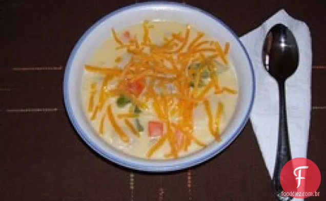 Sopa de bagre com queijo
