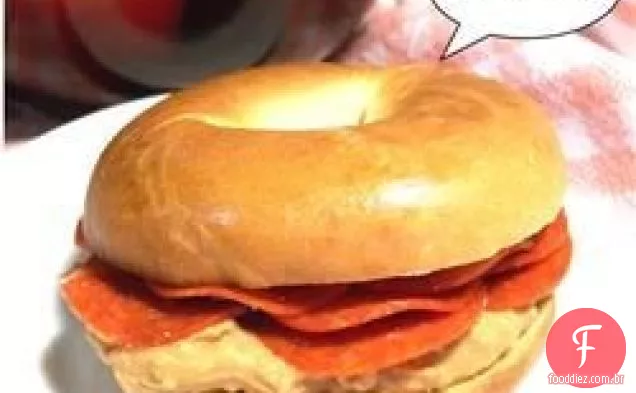Sanduíches de Bagel Estranhos