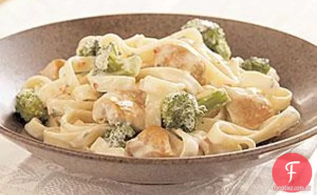Frango Fácil e Brócolis Alfredo