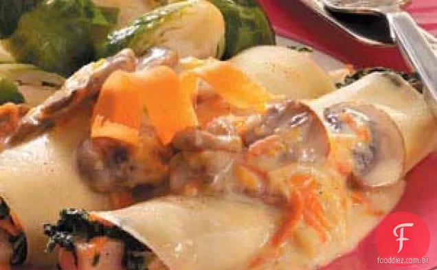 Crepes de Frango com Espinafre
