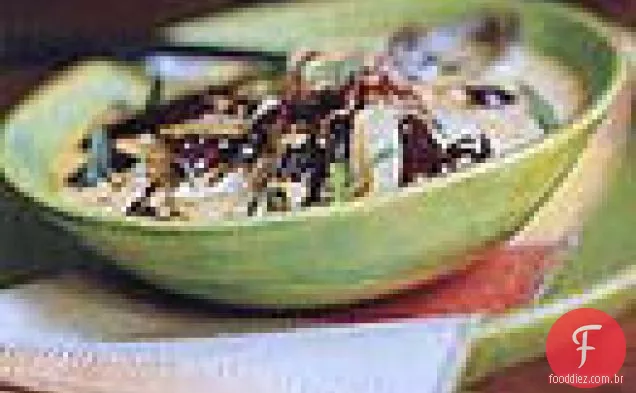 Anchos cremosos e cebolas